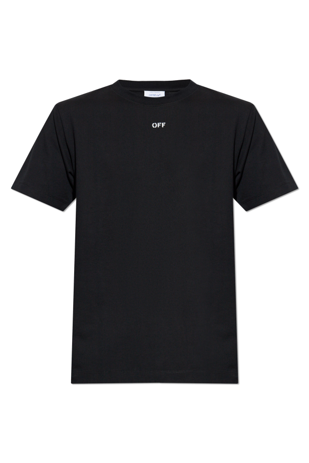 Off-White Black T-Shirt With Logo
