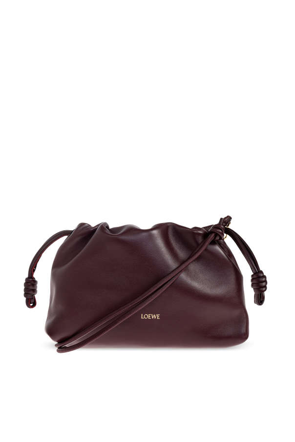 Loewe Burgundy Shoulder Bag "Flamenco Medium"