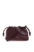Loewe Burgundy Shoulder Bag "Flamenco Medium"