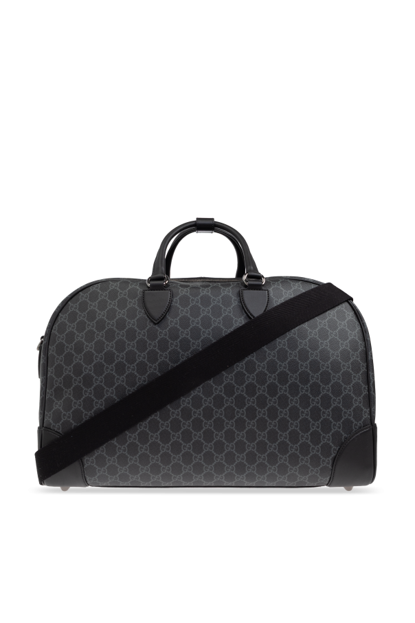 Gucci Black Carry-On Bag Emblem Medium