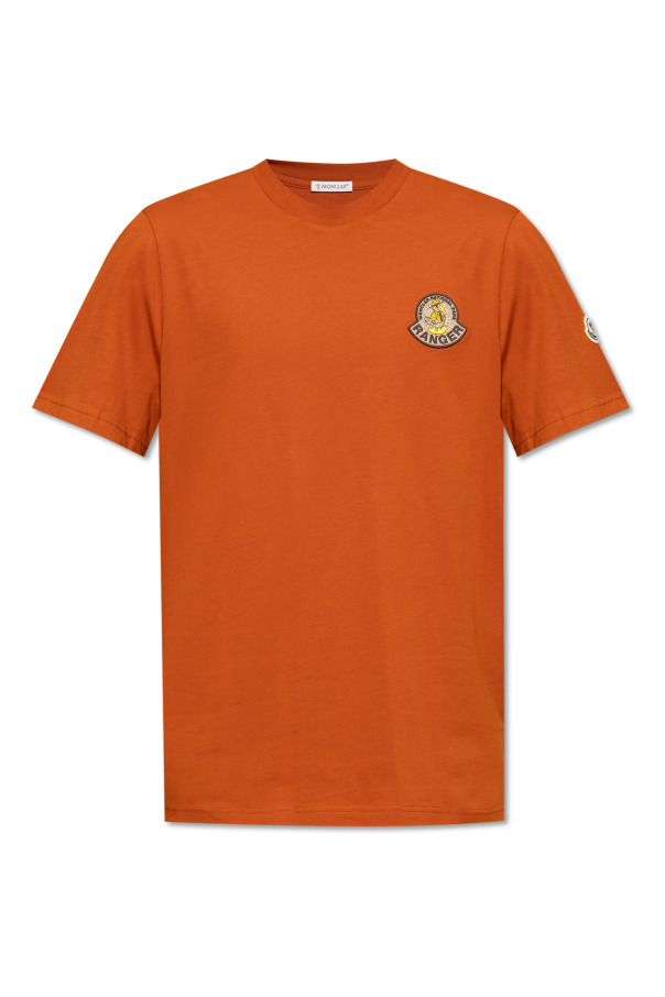 Moncler Orange T-Shirt With Logo