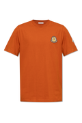Moncler Orange T-Shirt With Logo