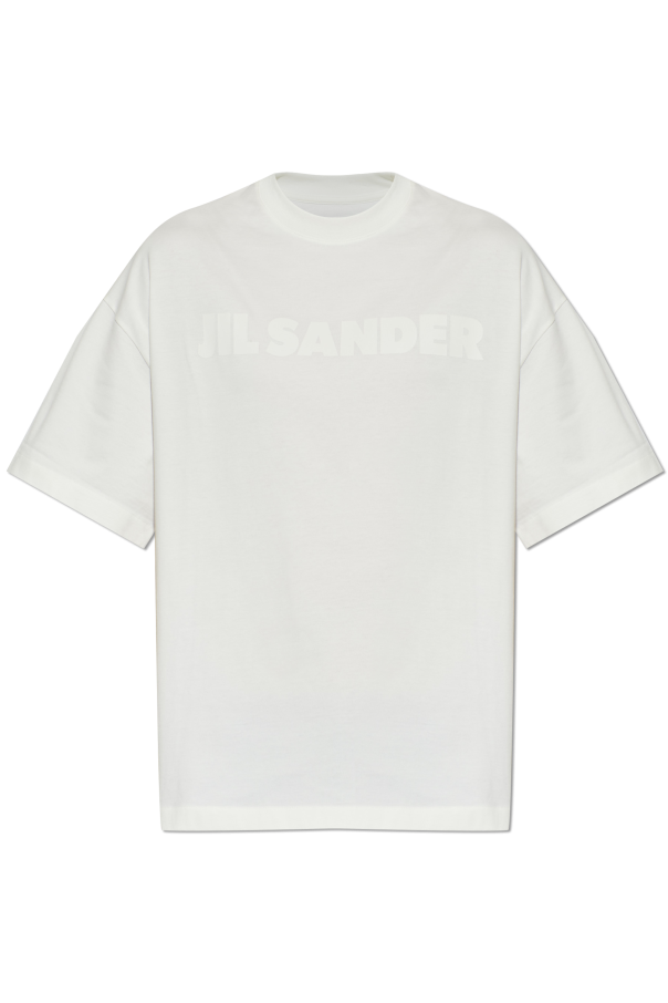 Jil Sander White T-Shirt With Printed Logo