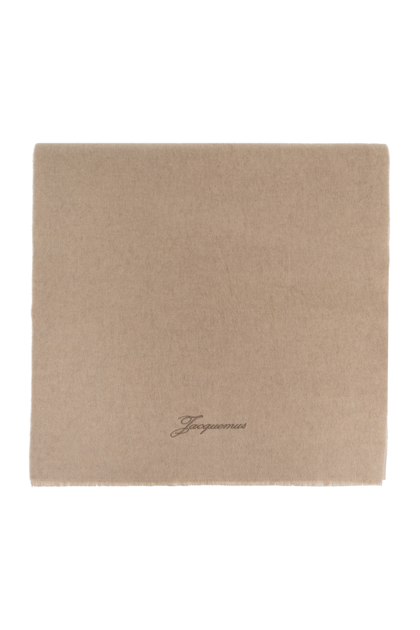 Jacquemus Beige Scarf With Logo