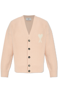 Ami Alexandre Mattiussi Pink Cardigan With Logo