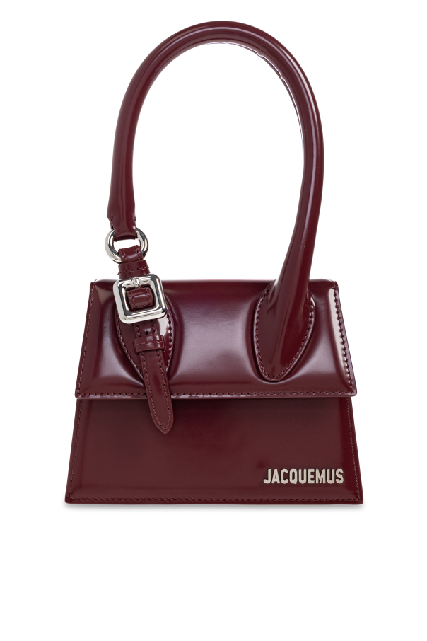 Jacquemus Burgundy Handbag ‘Le Chiquito Moyen Boucle’