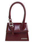 Jacquemus Burgundy Handbag ‘Le Chiquito Moyen Boucle’