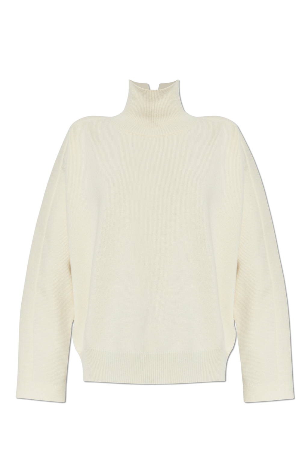 JIL SANDER Cream Wool Turtleneck