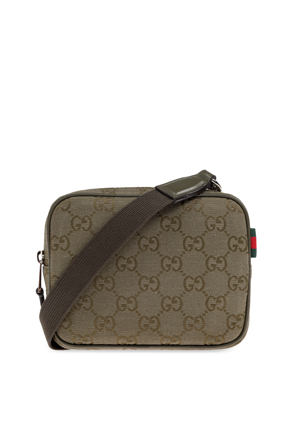 Gucci Green Shoulder Bag With "GG" Pattern