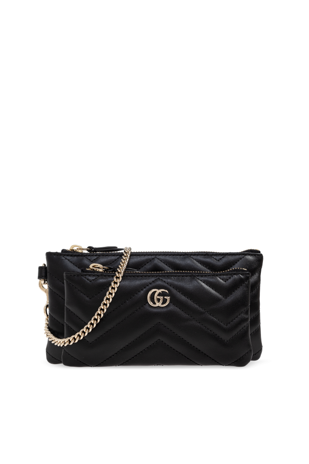 Gucci Black Clutch Bag "GG Marmont 2.0 Small"