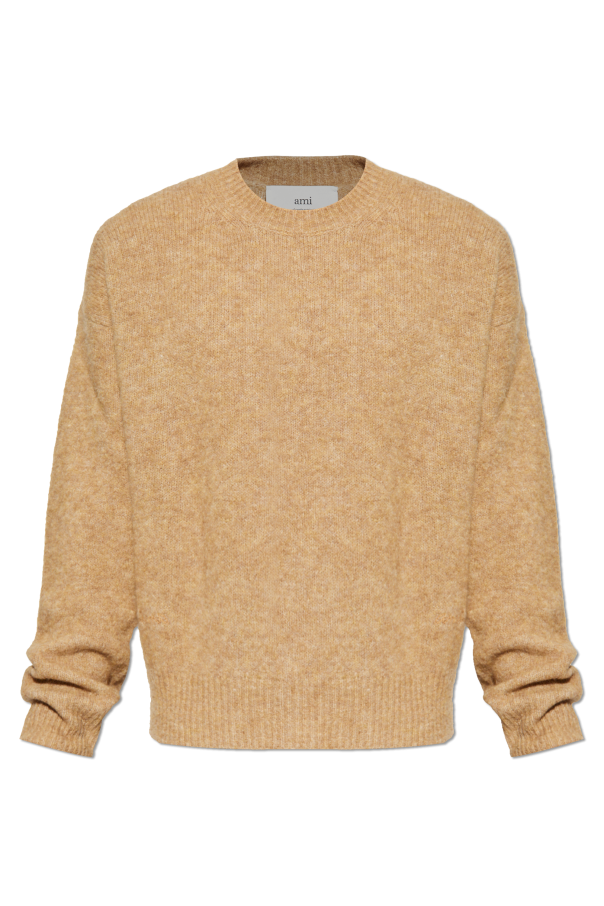 Ami Alexandre Mattiussi Beige Crew Neck Sweater