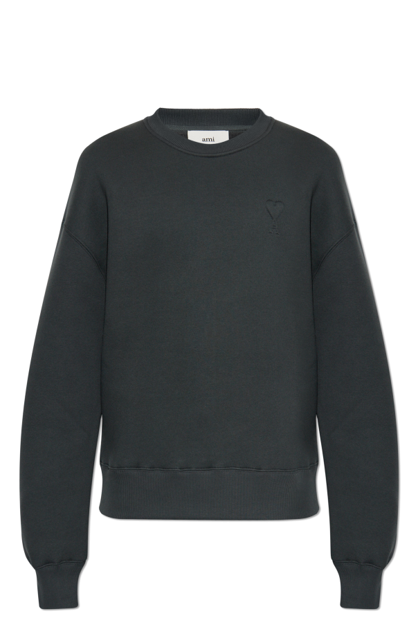 Ami Alexandre Mattiussi Grey Sweatshirt With Logo