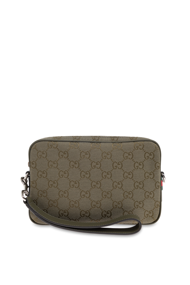 Gucci Green Handbag With "GG" Pattern