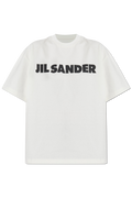 Jil Sander Cream T-shirt With Printed Logo