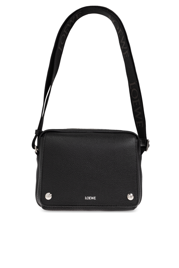Loewe Black Shoulder Bag "Pebble Medium"