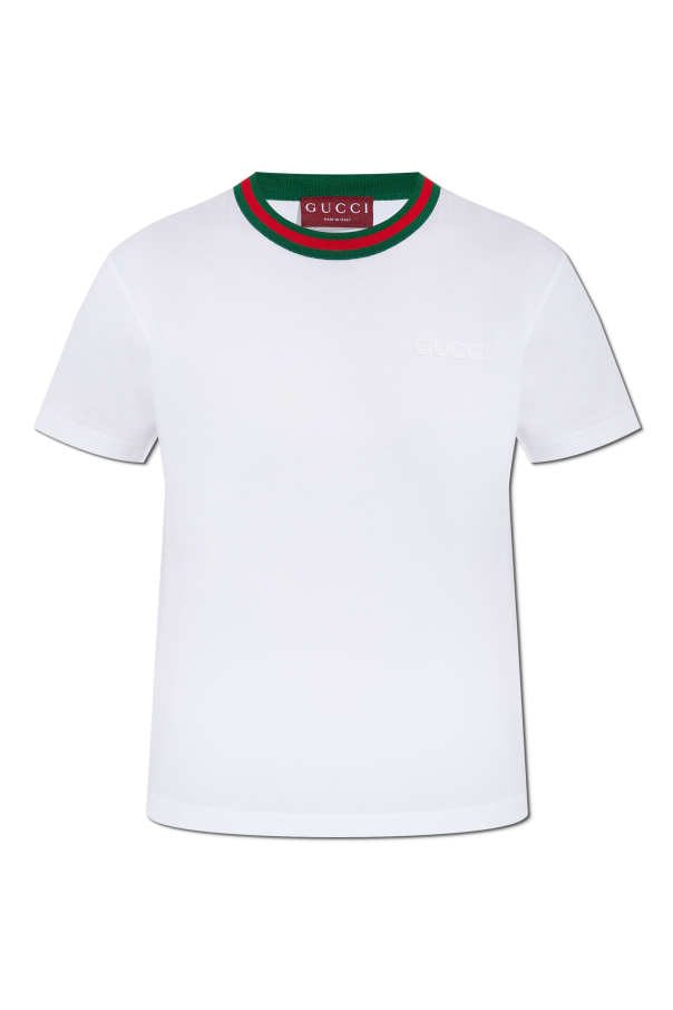 Gucci White T-shirt With Logo