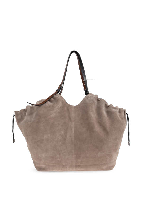 Maison Margiela Beige Suede Shopper Bag
