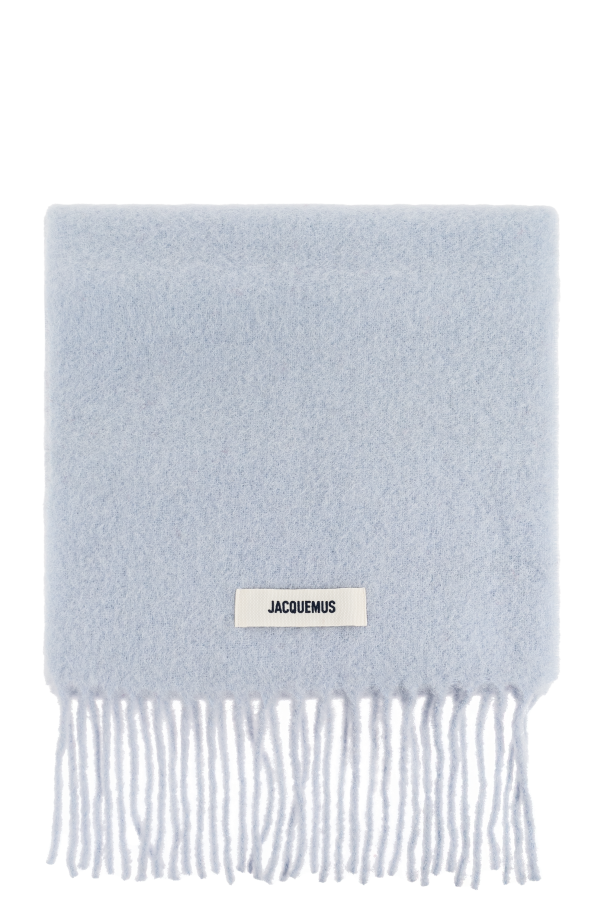 Jacquemus Light Blue Scarf With Logo
