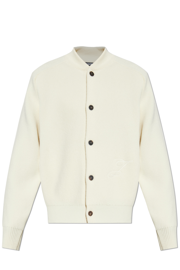 Jacquemus Cream Wool Cardigan ‘Pallone’