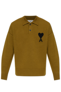 Ami Alexandre Mattiussi Green Wool Polo