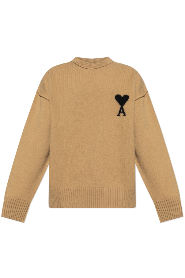 Ami Alexandre Mattiussi Beige Wool Sweater