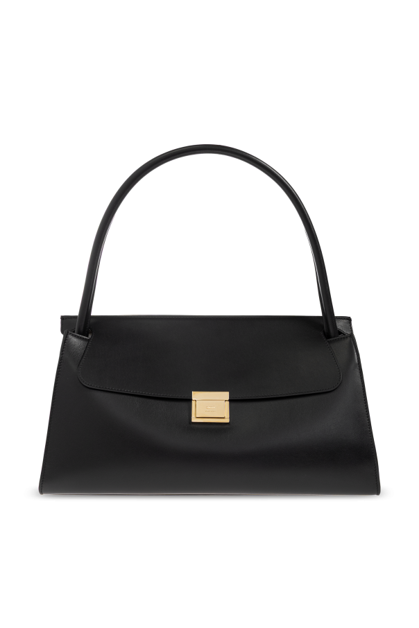 Ami Alexandre Mattiussi Black Leather Shoulder Bag