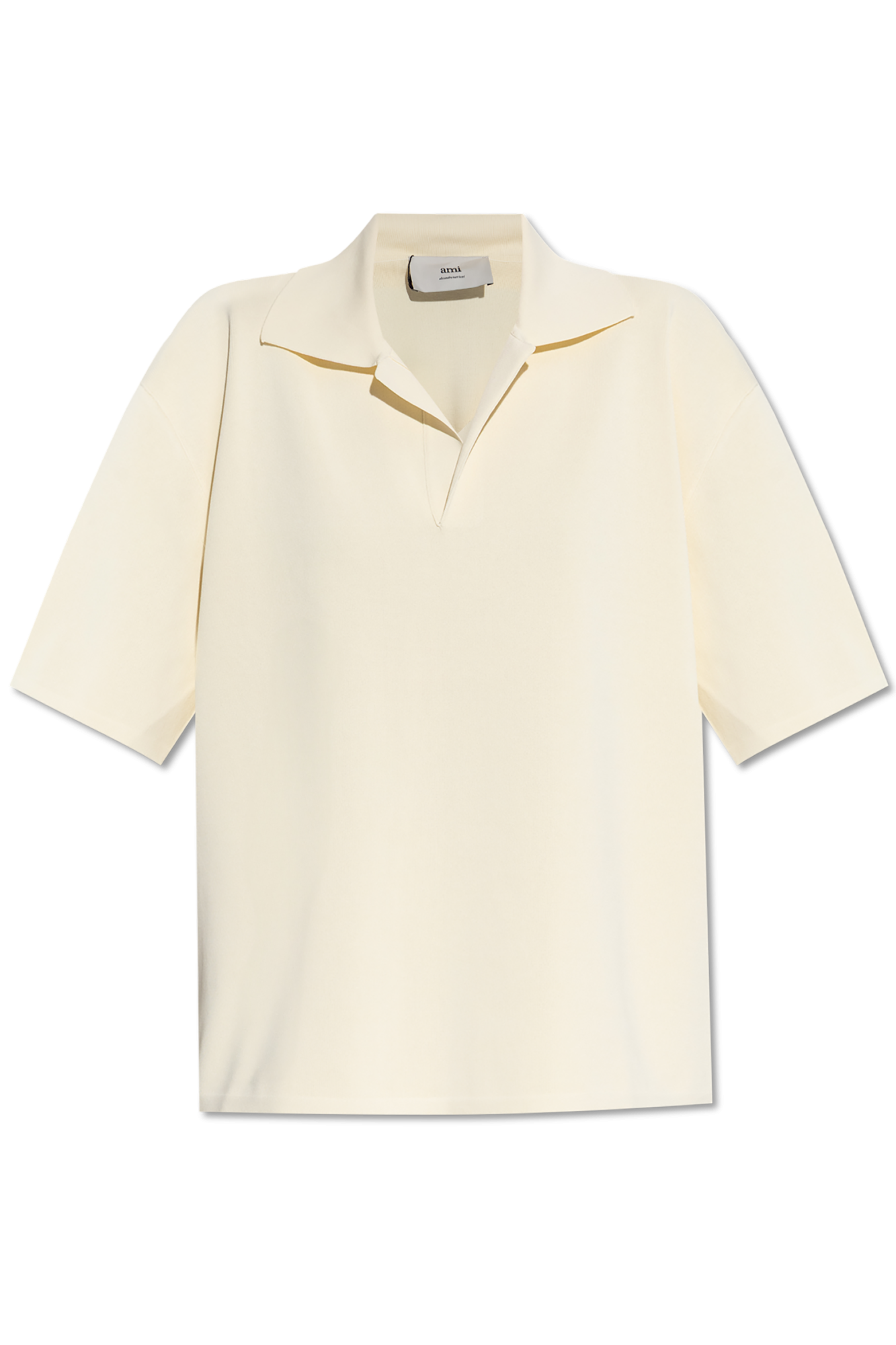 Ami Alexandre Mattiussi Beige Short Sleeve Polo