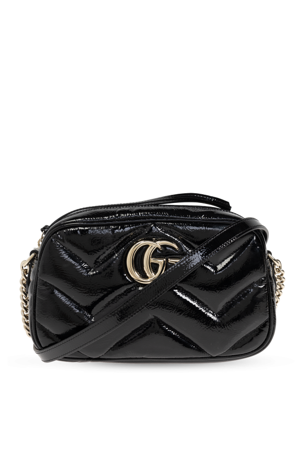 Gucci Black Shoulder Bag Small GG Marmont