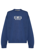 Balenciaga Blue Crew Neck Sweater