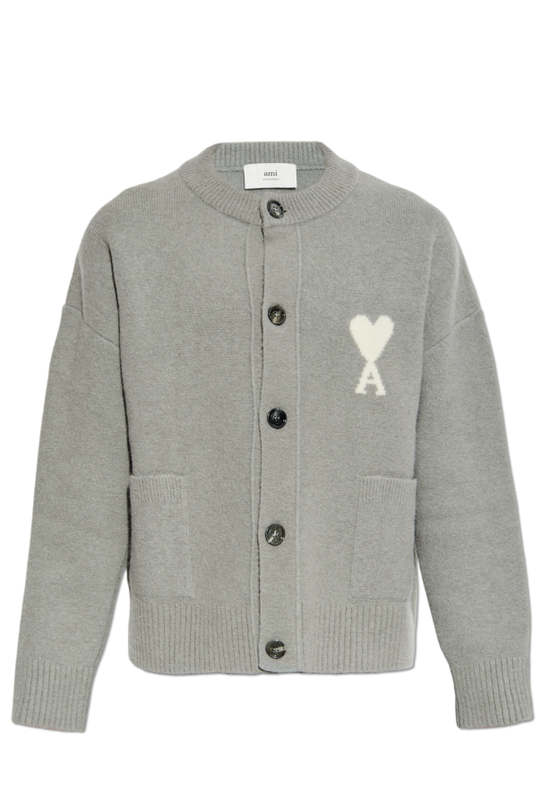 Ami Alexandre Mattiussi Grey Sweater With Logo