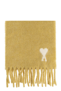 Ami Alexandre Mattiussi Yellow Wool Scarf