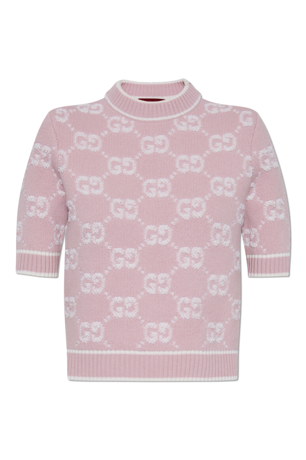 Gucci Pink Sweater With Logo