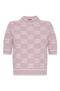 Gucci Pink Sweater With Logo