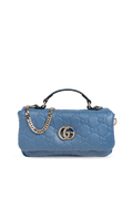 Gucci Blue Handbag GG Milano Small