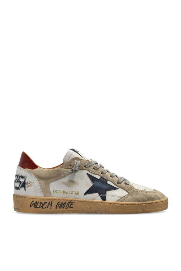 Golden Goose Beige 'Ballstar Double Quarter With Fol' Sports Shoes