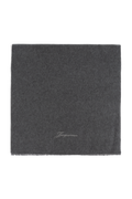 Jacquemus Grey Scarf With Logo