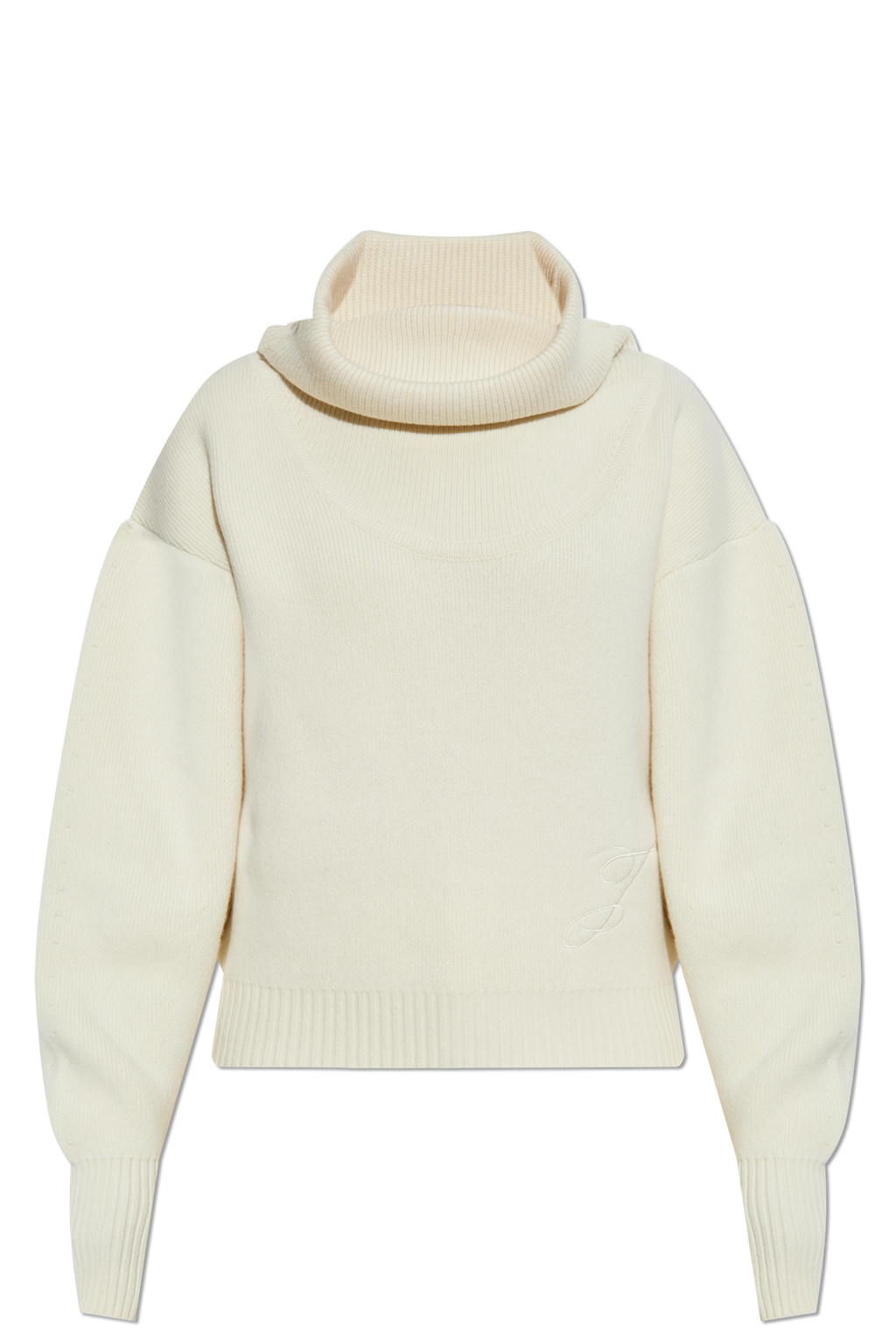 Jacquemus Cream Wool Turtleneck ‘Pallone’