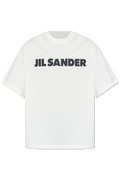 Jil Sander White T-Shirt With Printed Logo