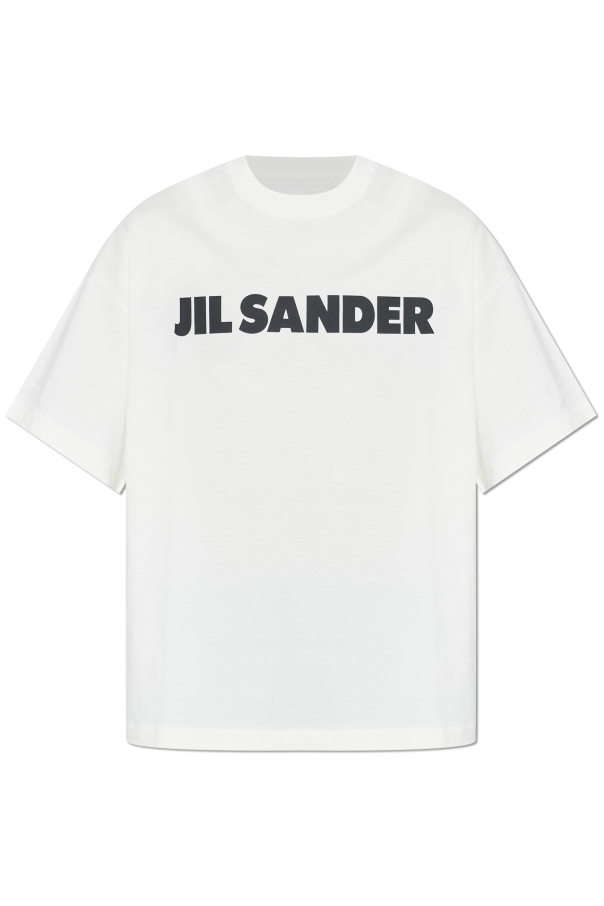 Jil Sander White T-Shirt With Printed Logo