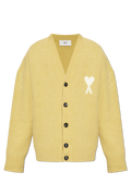 Ami Alexandre Mattiussi Green Cardigan With Logo