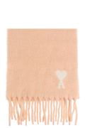 Ami Alexandre Mattiussi Pink Wool Scarf