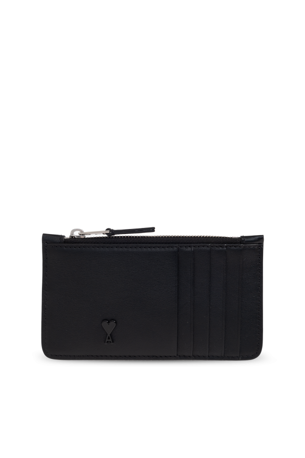 Ami Alexandre Mattiussi Black Leather Card Holder