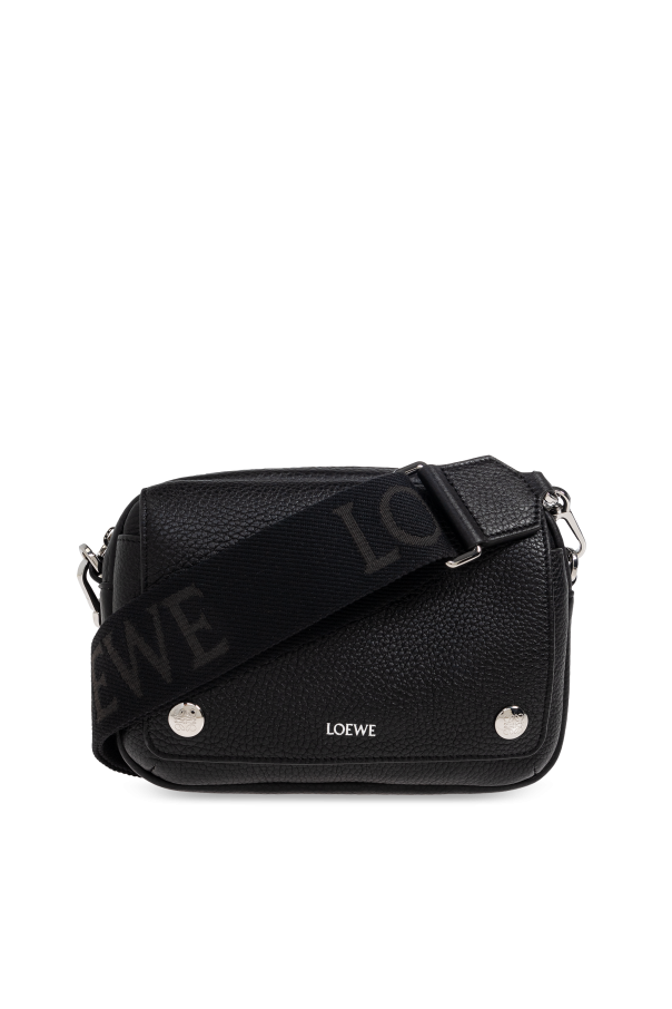 Loewe Black "Pebble Messenger Small" Shoulder Bag