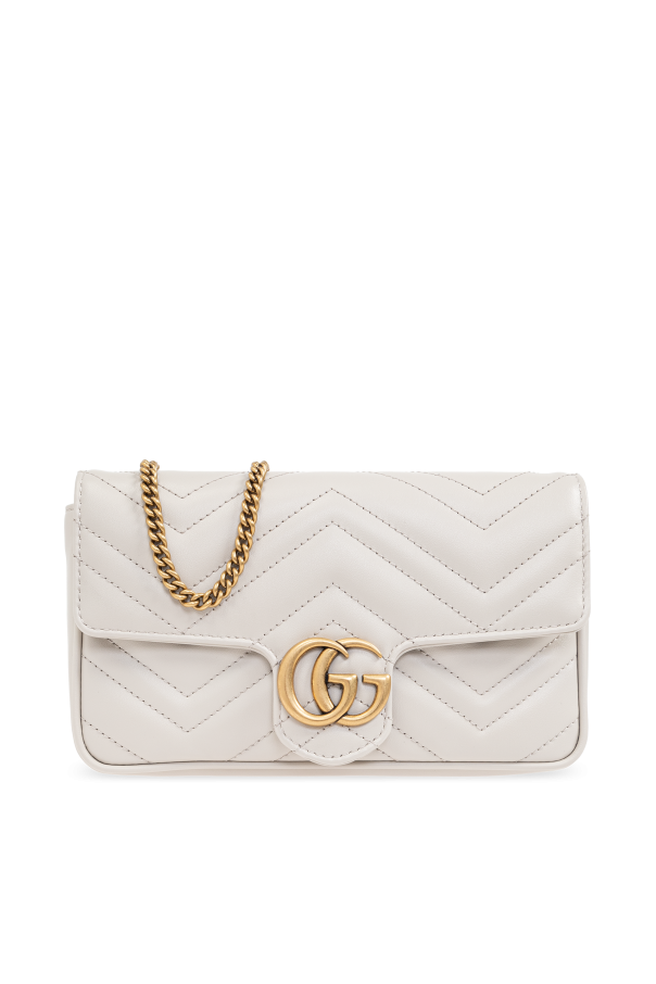 Gucci Cream Shoulder Bag GG Marmont 2.0