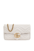 Gucci Cream Shoulder Bag GG Marmont 2.0