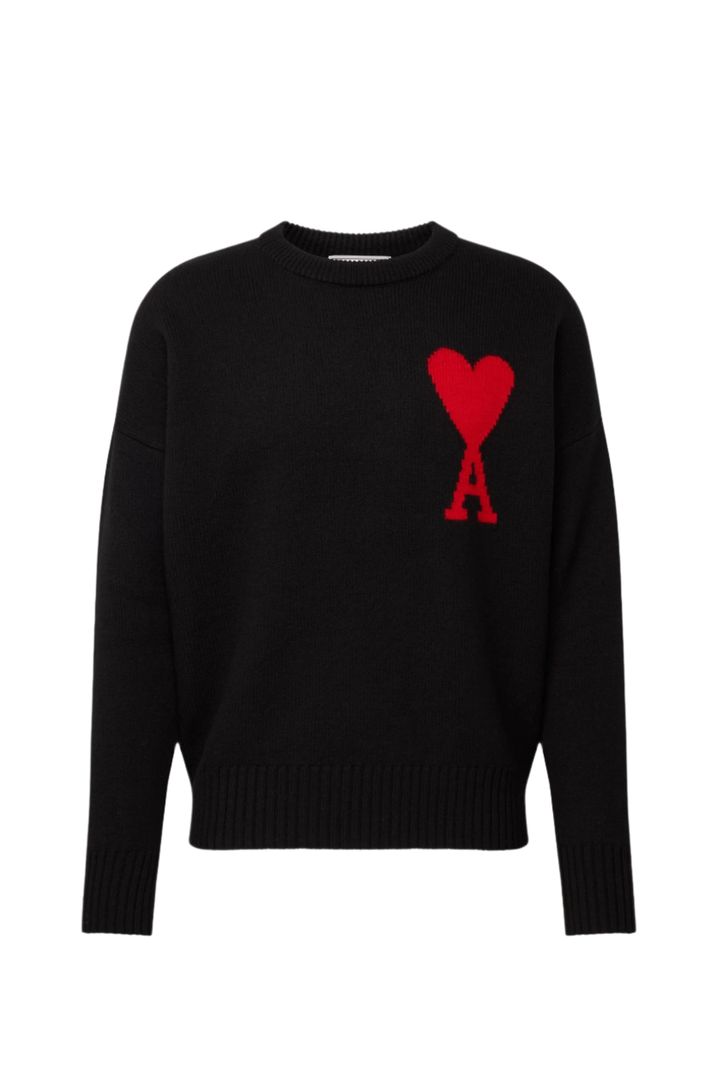 Ami Paris Светр з монограмою Ami de Coeur H20HK009.018-SW-BLACK