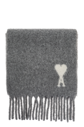 Ami Alexandre Mattiussi Grey Scarf With Logo