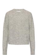 Ami Alexandre Mattiussi Grey Wool Sweater With Logo