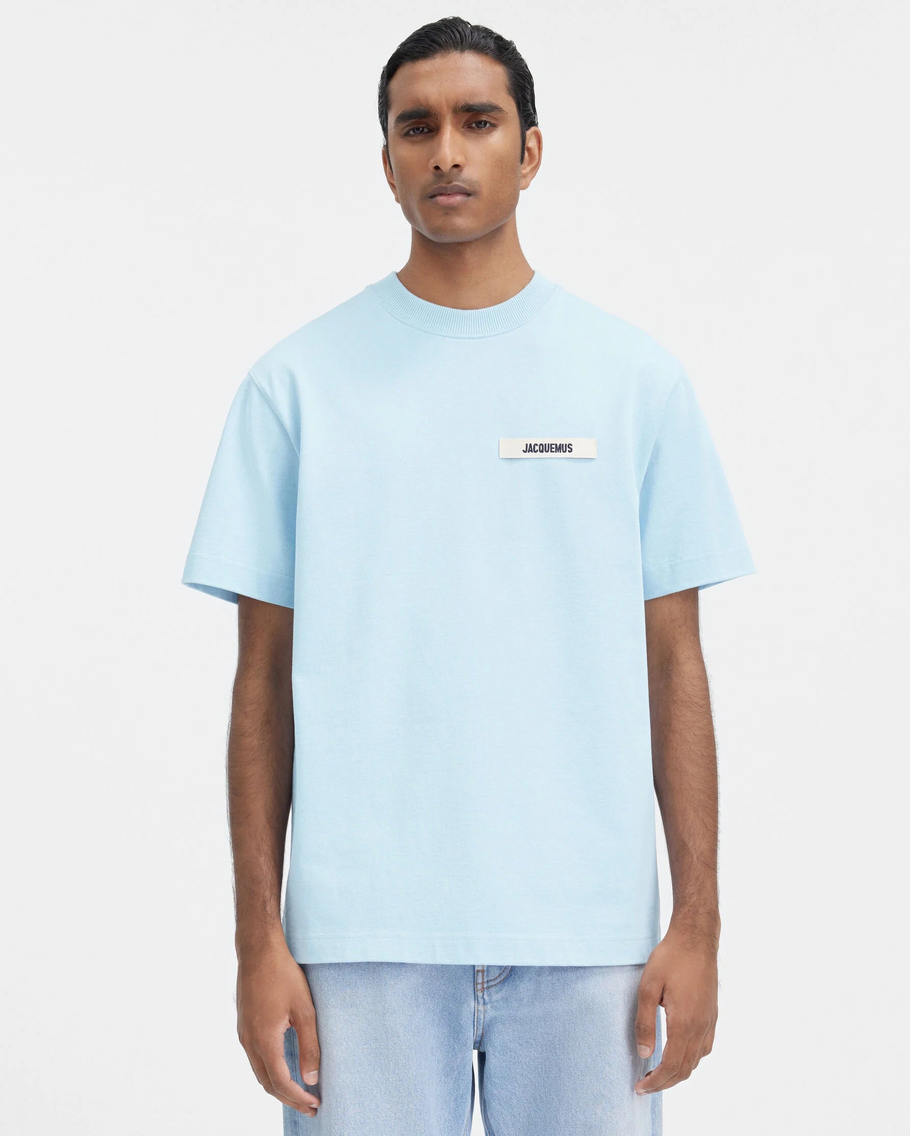 Jacquemus Футболка синя Gros Grain TSM00133AJ002