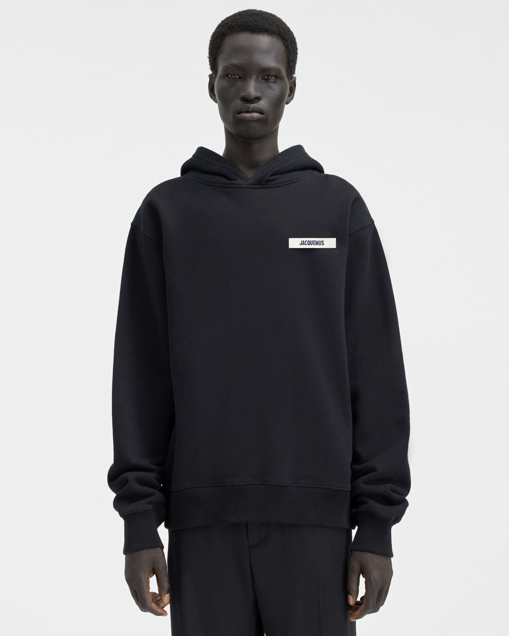 Jacquemus Худі чорний Gros Grain 245JS247-2036-990